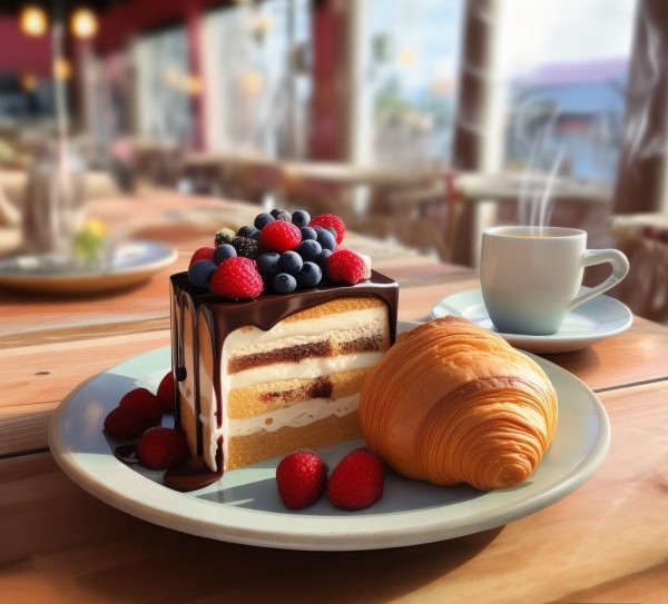 适合咖啡厅、甜品店或餐厅的美味经典美食